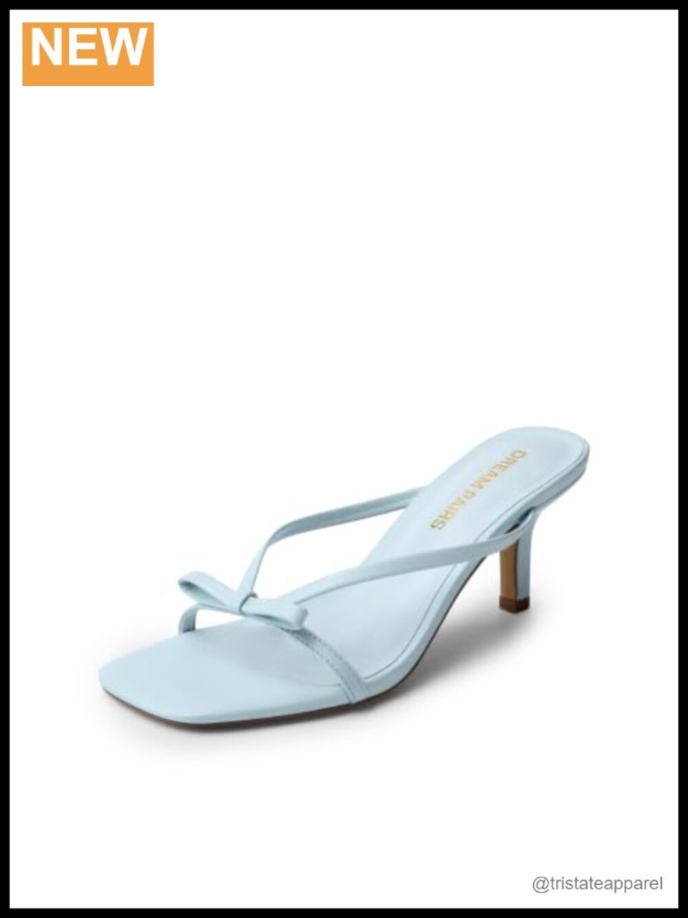 Faux Leather Bow Thong Kitten Heel Slip-On Sandals